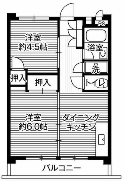 ビレッジハウス向台タワー１号棟　（８２４号室） 424｜東京都西東京市向台町４丁目(賃貸マンション2DK・4階・40.38㎡)の写真 その2