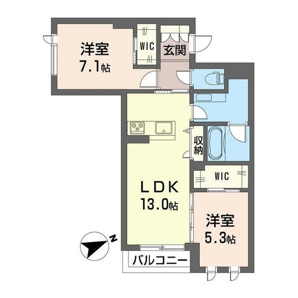 フォーシーズン 00201｜埼玉県さいたま市中央区本町西１丁目(賃貸マンション2LDK・2階・61.50㎡)の写真 その2