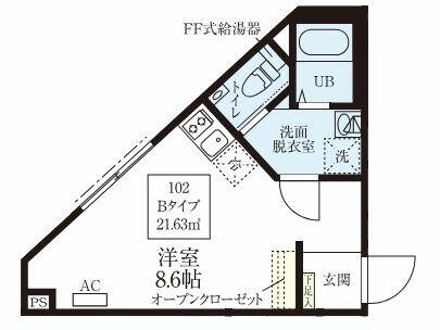 同じ建物の物件間取り写真 - ID:213102378654