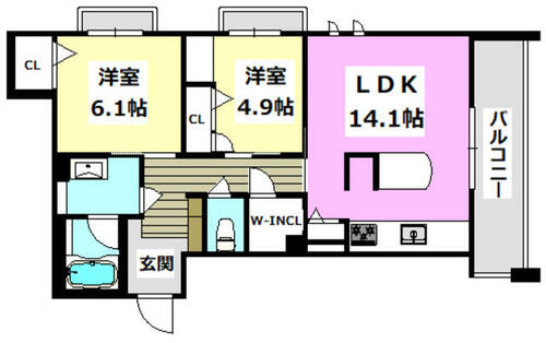 ８０ＨＯＵＳＥ303の間取り