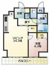 ＤＡＩＷＡマンション 801 ｜ 兵庫県神戸市中央区日暮通４丁目（賃貸マンション1LDK・8階・58.00㎡） その2