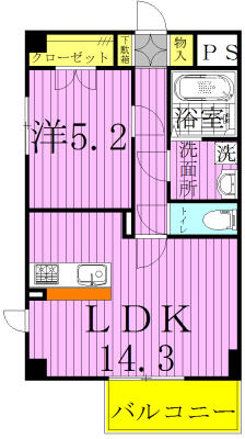 トレランス 210｜千葉県柏市南柏１丁目(賃貸マンション1LDK・2階・46.83㎡)の写真 その2