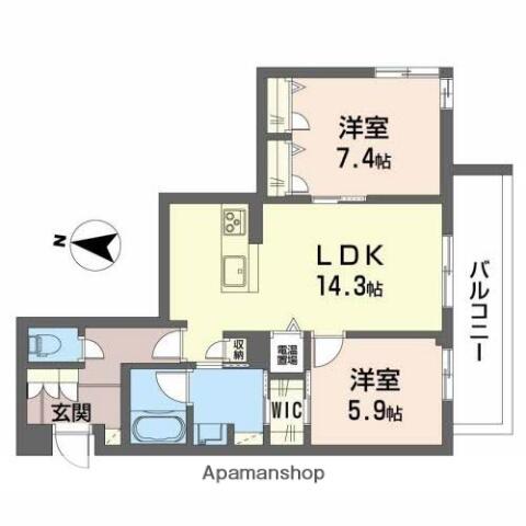 同じ建物の物件間取り写真 - ID:216001957741