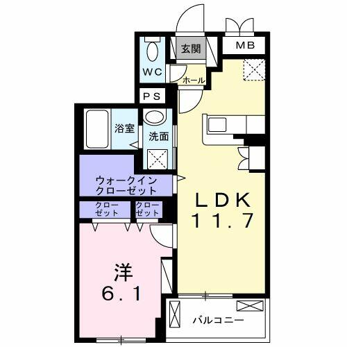 千葉県松戸市五香１丁目(賃貸マンション1LDK・1階・44.06㎡)の写真 その2