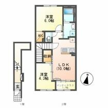 京都府京都市西京区下津林大般若町（賃貸アパート2LDK・2階・53.88㎡） その2