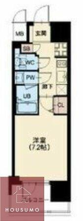 スプランディッド十三本町 203｜大阪府大阪市淀川区十三本町１丁目(賃貸マンション1K・2階・24.48㎡)の写真 その2