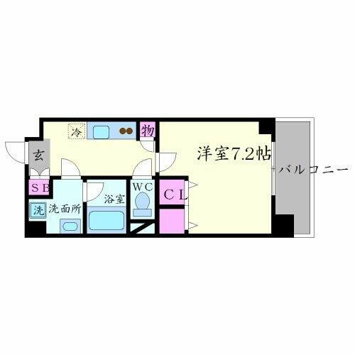 アーバネックス谷町Ⅱ｜大阪府大阪市中央区粉川町(賃貸マンション1K・8階・25.54㎡)の写真 その2