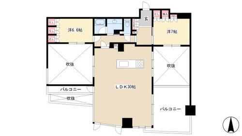 同じ建物の物件間取り写真 - ID:223032563085