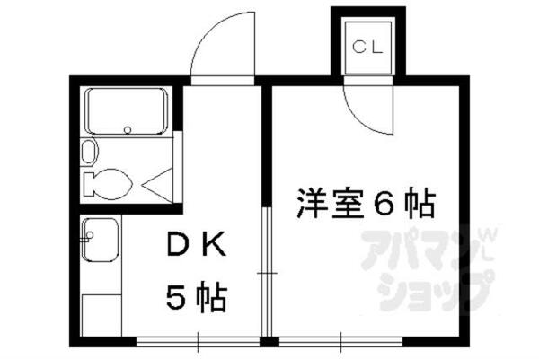 山中荘 103｜京都府京都市左京区岩倉西宮田町(賃貸アパート1DK・1階・18.20㎡)の写真 その2