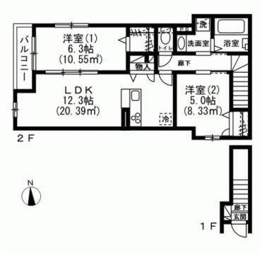 同じ建物の物件間取り写真 - ID:213102414939