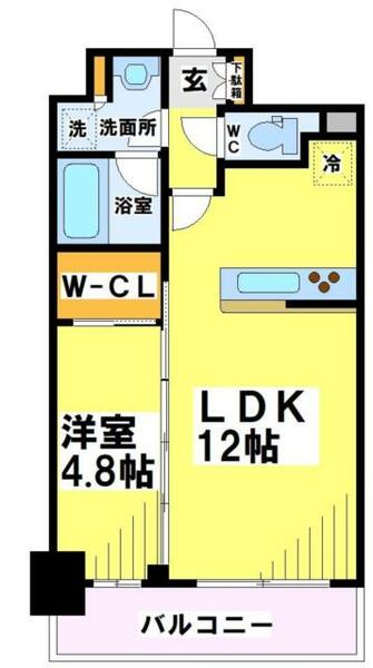 東京都杉並区下高井戸４丁目(賃貸マンション1LDK・5階・40.74㎡)の写真 その2