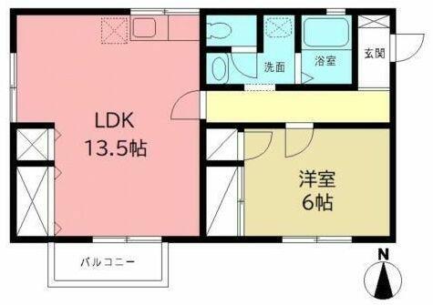 神奈川県海老名市河原口１丁目(賃貸アパート1LDK・2階・50.56㎡)の写真 その2