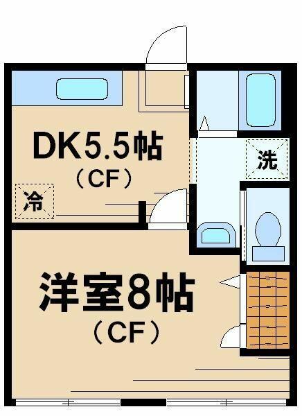 ラポール小金井｜東京都小金井市中町４丁目(賃貸アパート1DK・1階・30.48㎡)の写真 その2