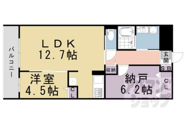 グランローレ御所南 302｜京都府京都市中京区麩屋町通御池上る上白山町(賃貸マンション1SLDK・3階・55.26㎡)の写真 その2