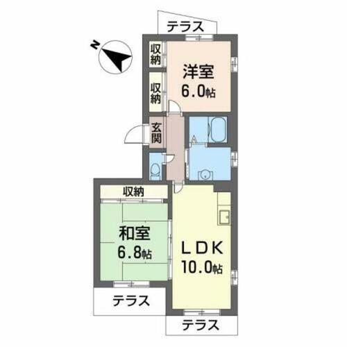 同じ建物の物件間取り写真 - ID:227077069611