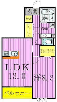 ピアチェーレＩ 105｜千葉県柏市小青田(賃貸アパート1LDK・1階・55.18㎡)の写真 その2