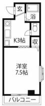 サンヴィレッジ山城 2A ｜ 徳島県徳島市山城西４丁目（賃貸マンション1DK・2階・29.71㎡） その2