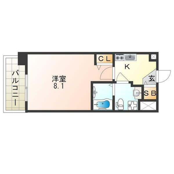 ＦＤＳ　ＷＩＬＬ　ＫＯＨＡＭＡ｜大阪府大阪市住之江区粉浜西１丁目(賃貸マンション1K・4階・23.84㎡)の写真 その2