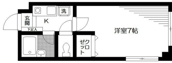 シャルレ早稲田 203｜東京都新宿区西早稲田３丁目(賃貸マンション1K・2階・18.22㎡)の写真 その2