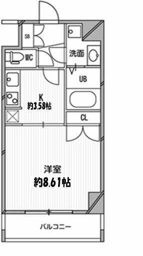 東京都杉並区堀ノ内３丁目(賃貸マンション1K・5階・29.64㎡)の写真 その2