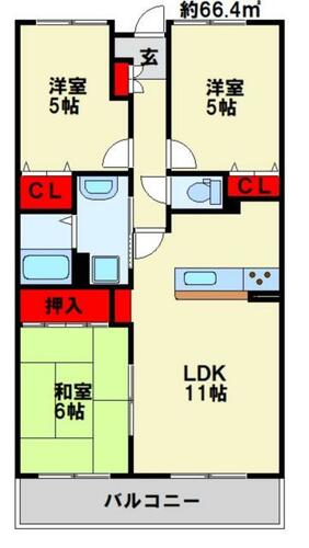 同じ建物の物件間取り写真 - ID:240026854347