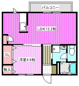プレールＩＩ｜奈良県橿原市土橋町(賃貸アパート1LDK・2階・42.42㎡)の写真 その2
