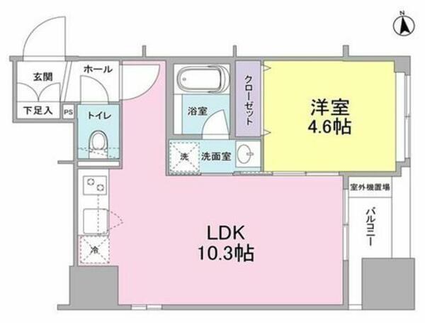 東京都新宿区新宿６丁目(賃貸マンション1LDK・4階・36.60㎡)の写真 その2