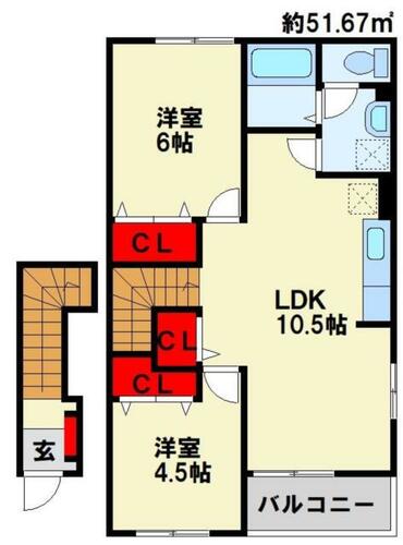 同じ建物の物件間取り写真 - ID:240027855878