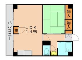 東福岡ビル  ｜ 福岡県福岡市東区馬出２丁目（賃貸マンション1LDK・5階・45.00㎡） その2