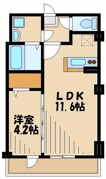東京都八王子市上柚木(賃貸マンション1LDK・1階・36.72㎡)の写真 その2