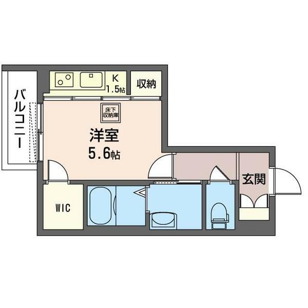 Ｔｕｒｔｌｕｃｋ 00102｜千葉県船橋市習志野台５丁目(賃貸アパート1K・1階・25.59㎡)の写真 その2