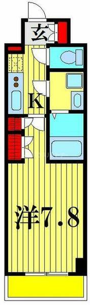 アーバンパーク西新井 208｜東京都足立区関原３丁目(賃貸マンション1K・2階・25.24㎡)の写真 その2