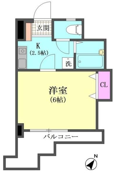 Ｋ２ヴィラ 604｜東京都大田区大森北６丁目(賃貸マンション1K・6階・19.44㎡)の写真 その2