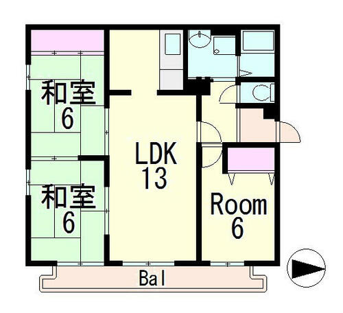 同じ建物の物件間取り写真 - ID:225004784600