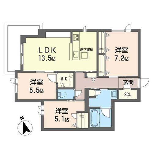 同じ建物の物件間取り写真 - ID:212039946272