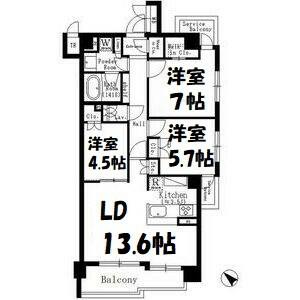 同じ建物の物件間取り写真 - ID:223032274739