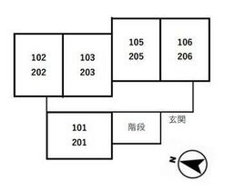 ＩＮＴＥＧＲＡＬ　ＧＲＡＮＤＥ 101 ｜ 福井県福井市大町（賃貸アパート1LDK・1階・31.12㎡） その3