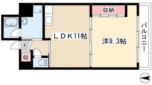 イマージュ池下 901｜愛知県名古屋市千種区覚王山通８丁目(賃貸マンション1LDK・9階・45.90㎡)の写真 その2