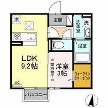 リコリス 101 ｜ 群馬県太田市新田木崎町（賃貸アパート1LDK・1階・32.81㎡） その2