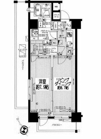 日神デュオステージ関内 404｜神奈川県横浜市中区長者町４丁目(賃貸マンション1LDK・4階・46.66㎡)の写真 その2