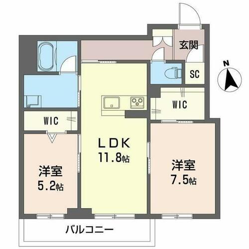 同じ建物の物件間取り写真 - ID:211046864182