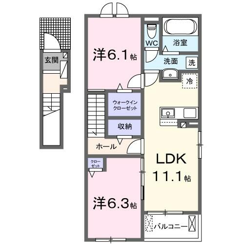 同じ建物の物件間取り写真 - ID:225005542083