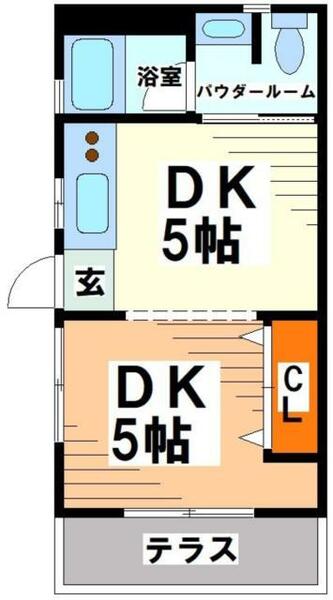 東京都渋谷区幡ヶ谷３丁目(賃貸マンション1DK・1階・26.45㎡)の写真 その2