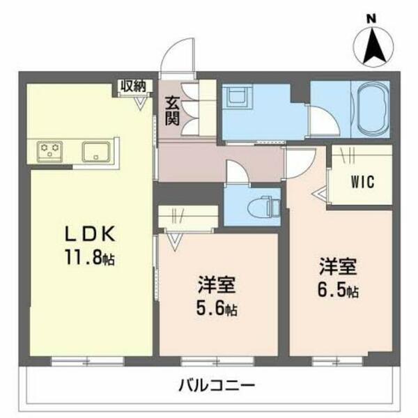 Ｇｒａｎｄ　Ｌｏｕｖｒｅ　長岡京 0202｜京都府長岡京市神足２丁目(賃貸マンション2LDK・2階・56.00㎡)の写真 その2