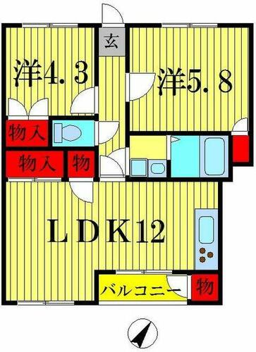 同じ建物の物件間取り写真 - ID:213102514822