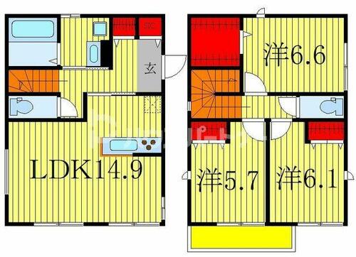 同じ建物の物件間取り写真 - ID:212042546875