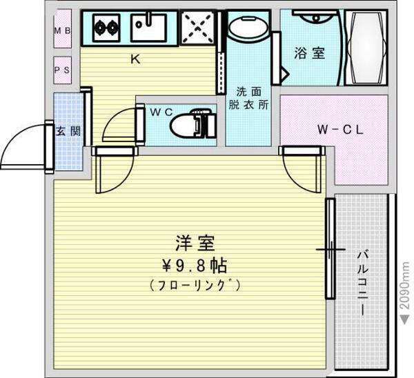 フジパレス塚本２番館｜大阪府大阪市淀川区塚本４丁目(賃貸アパート1K・1階・30.00㎡)の写真 その2