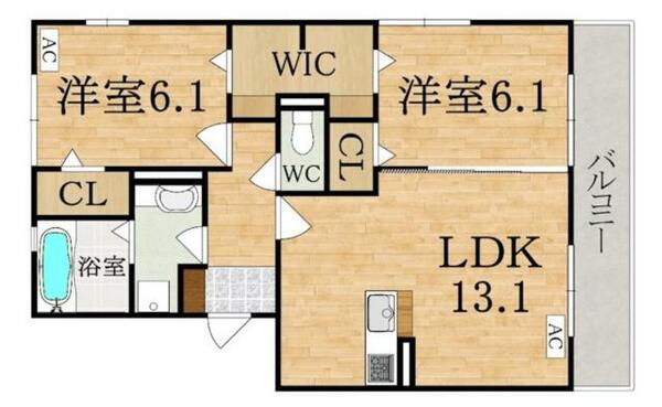 メゾンゆずりは｜奈良県橿原市新口町(賃貸アパート2LDK・3階・62.95㎡)の写真 その2
