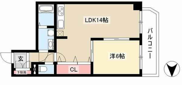 シャンポール古出来 1003｜愛知県名古屋市千種区古出来３丁目(賃貸マンション1LDK・10階・45.41㎡)の写真 その2