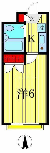 サニーハイム 102｜東京都葛飾区高砂２丁目(賃貸マンション1K・1階・17.65㎡)の写真 その2